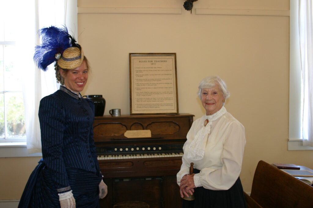 Two volunteers for Living History day