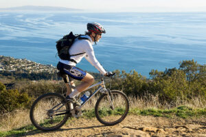 Man on bicycle