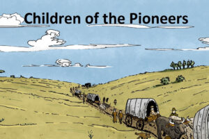 An illustration of a wagon caravan