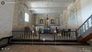A view of the interior of La Purisima Church