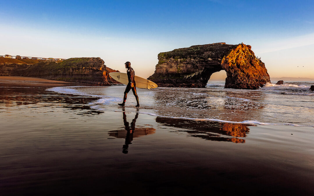 Photo of or from Natural Bridges State Beach