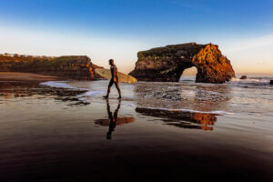 Photo of or from Natural Bridges State Beach