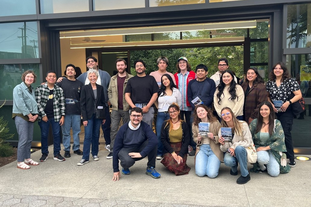 CSUN RandH Project History students from CSU, Northridge celebrates the completion of their zines and videos focused on Los Angeles State Historic Park