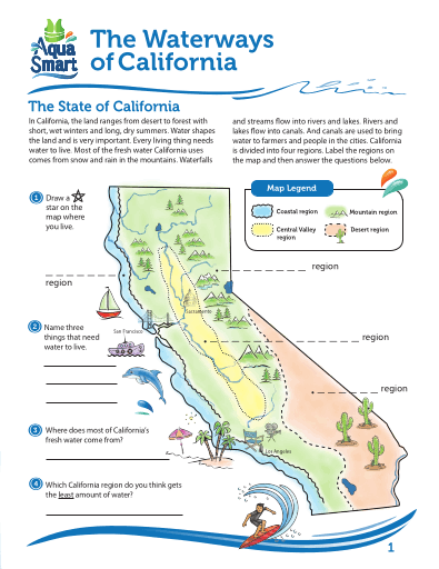 AquaSmart Activity Booklet 01-The Waterways of California