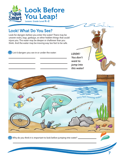 AquaSmart Activity Booklet 07-Look Before you Leap