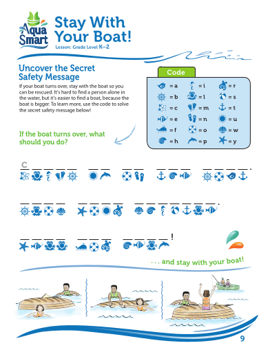 AquaSmart Activity Booklet 09-Stay With Your Boat