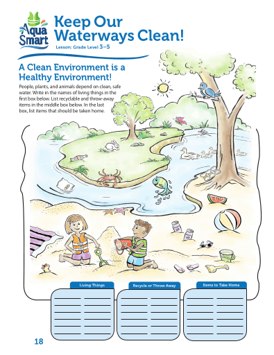 AquaSmart Activity Booklet 18-Keep Our Waterways Clean