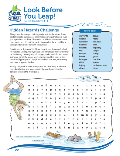 AquaSmart Activity Booklet 22-Look Before You Leap