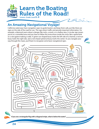 AquaSmart Activity Booklet 24-Learn the Boating Rules of the Road