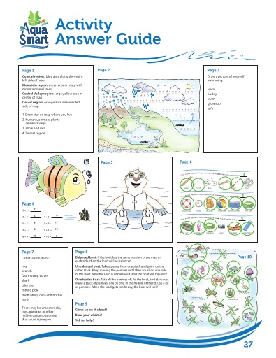 AquaSmart Activity Booklet 27-Answer Pages 01-10