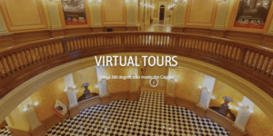 Capitol Museum Virtual Tours - the interior of the rotunda of the California State Capitol building