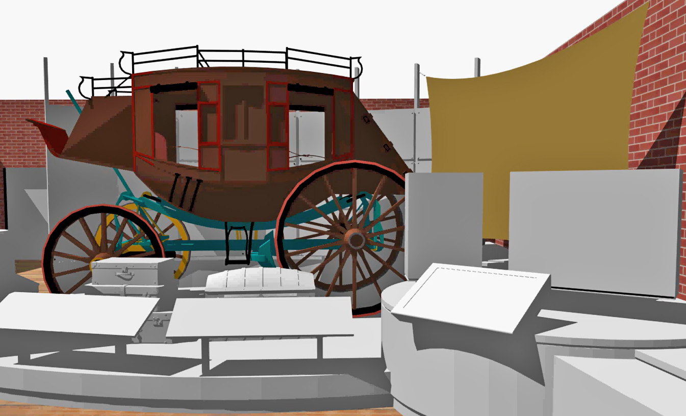 Marshall Gold Vtr Ctr 3D Model Walkthrough NSC M. Miller Marshal Gold visitor center 3D model walkthrough