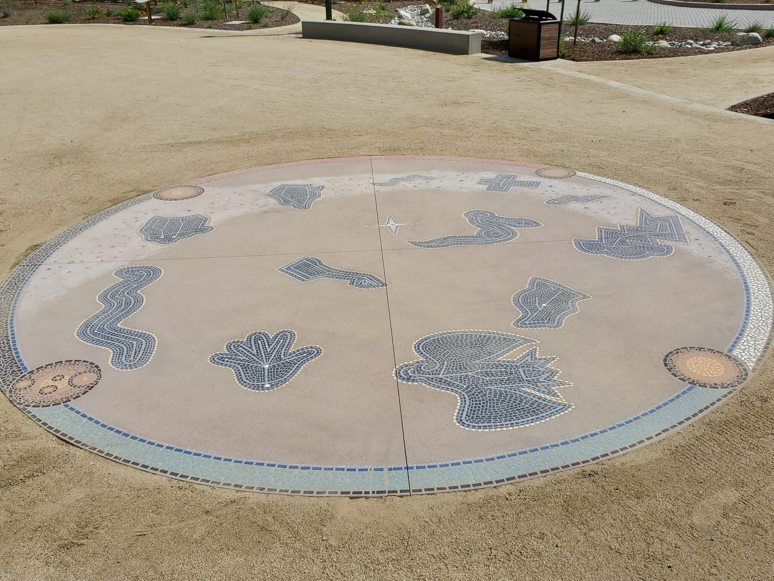 Old Town SD SHP Kumeyaay Cosmology Land of 1st People N. Hernandez pwrpt Old Town San Diego State Historic Park Kumeyaay cosmology mosaic