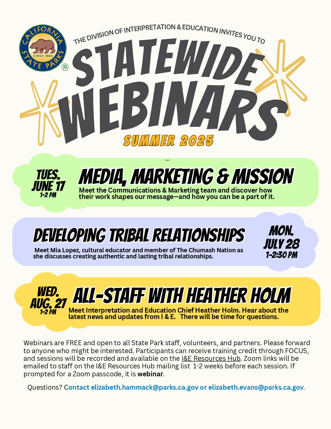 Statewide Webinar Flyer Summer 2025