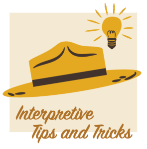 Illustration of a Ranger-style Stetson hat with a lit lightbulb hovering above accompanied by the text, 